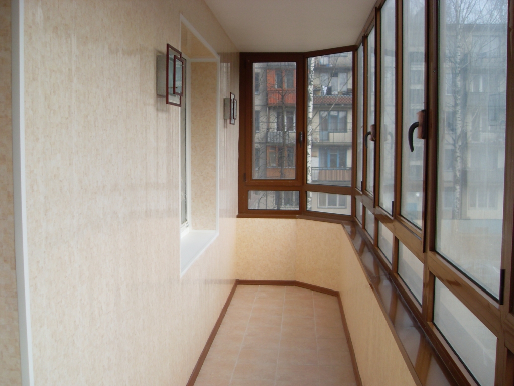 Внутренняя отделка балконов и лоджий фото