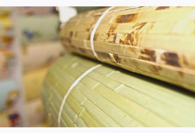 Варианты окраски бамбуковых обоев